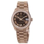 rolex-datejust-31-automatic-diamond-brown-dial-ladies-watch-278285chrp
