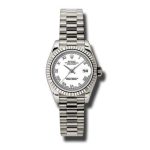 rolex-lady-datejust-26-white-dial-18k-white-gold-president-automatic-ladies-watch-179179wrp